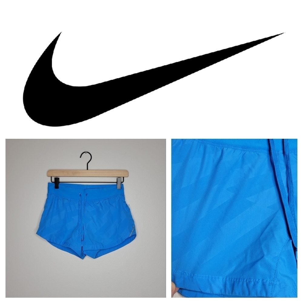 Nike Blue Lightening Print Athletic Shorts Size‎ XS